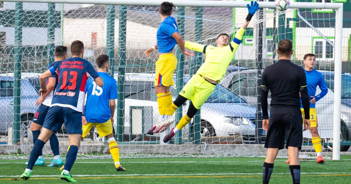 Faza golului marcat de Cosmin Matei în AS 2000 Bucecea - Pro Sport Vârfu Câmpului, scor 0-1