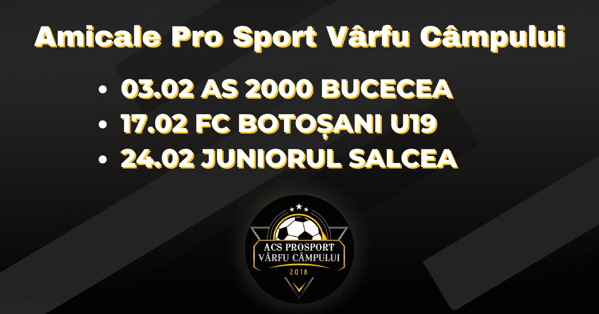 amicale pro sport vârfu câmpului